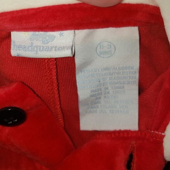 HEADQUARTERS CHRISTMAS SANTA SLEEPER SUIT 0-3 M - Picture 4 of 4